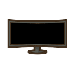 ウルトラワイドモニターの透過イラスト