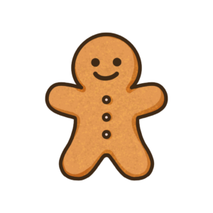 ジンジャークッキーの透過イラスト