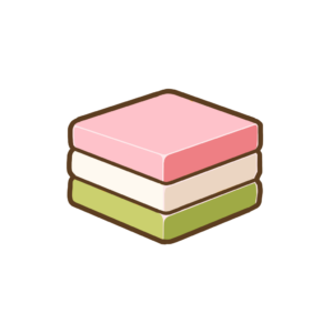 菱餅の透過イラスト