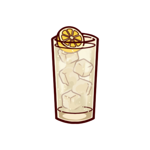 サワーグラスの透過イラスト